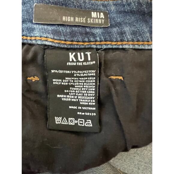 Kut from the Kloth Women's Size 8 MIA high rise SkinnyDenim Jeans - Picture 7 of 8